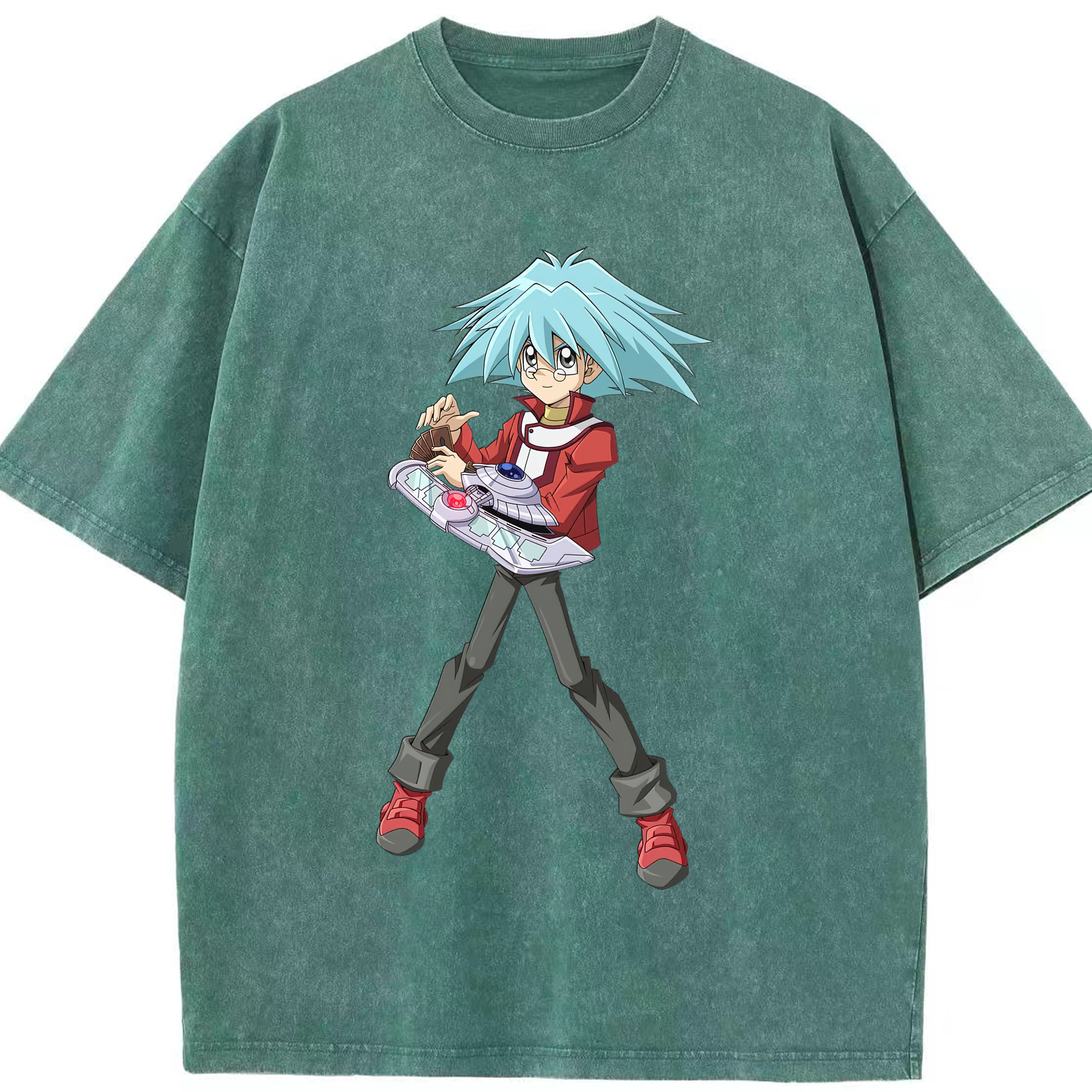 （画像用） 遊☆戯☆王 Yu-Gi-Oh! 綿100% ヴィンテージ風 半袖Tシャツ（フロントプリント）